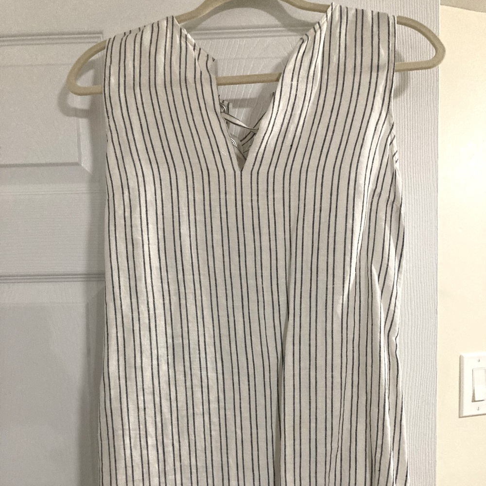 Max Mara Weekend Stripped Linen Dress
